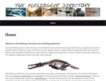 Tablet Screenshot of plesiosauria.com